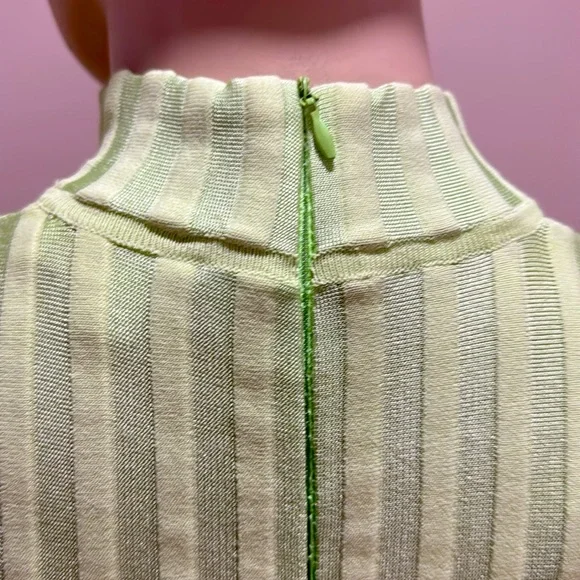 Ronny Kobo Lime Green Adkins Knit Fringe Dress - Picture 8 of 17